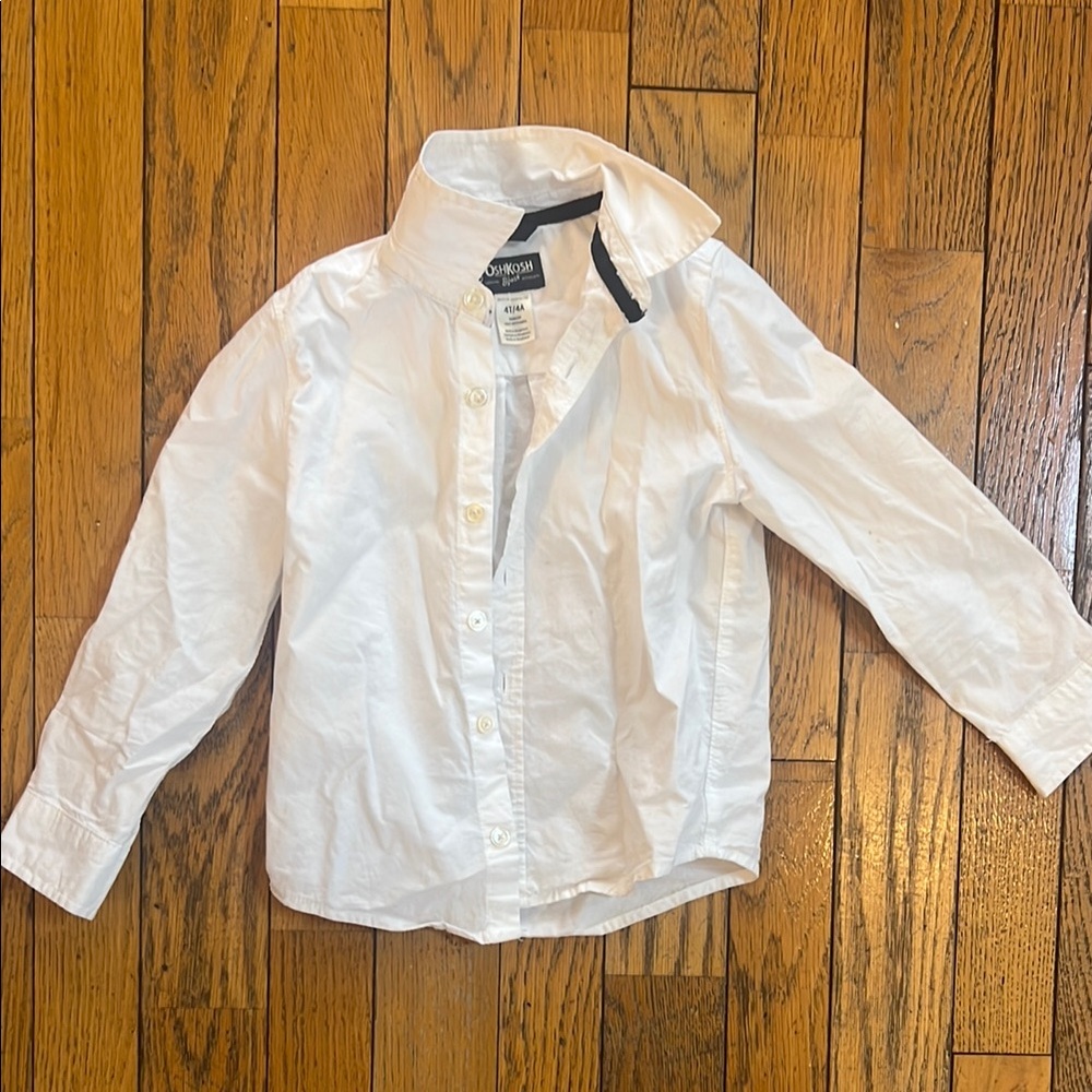 OshKosh B'gosh White Long Sleeve Button Down Shirt